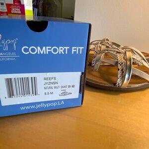 Jellypop Women’s Reefs Sandals Sz 8.5  Snakeskin Pattern